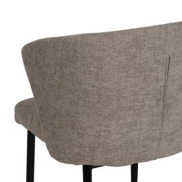Silla Taupe Tejido-Metal Contract 52,50 X 55 X 80 cm