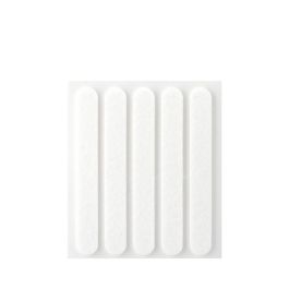 Inofix Plasfix Pack 5 Fieltros Blanco Sintéticos Adhesivos 95x12mm, Lana Acrílica, Protege Suelo y Silencia Ruido
