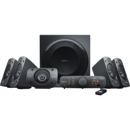 Logitech 980-000468 Altavoces Z906 5.1 THX 500W RMS Sonido Envolvente Negro con Subwoofer y Mando IR