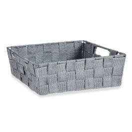 Cesta de Tela Rectangular Kipit 23 cm Gris - 27x8x23 cm, 3 L (48 Unidades) Cesta de Tela Rectangular Kipit 23 cm Gris - 27x8x23 cm, 3 L (48 Unidades)