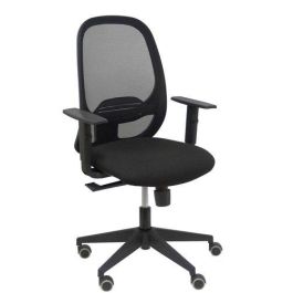Silla Piqueras Y Crespo Cilanco Negra Uso Intensivo Brazos Regulables Mecanismo Sincro Con Regulador De Tension Refuerzo Lumbar Regulable Ruedas Parquet Respaldo De Malla Negra Y Asiento Tapizado Bali Negro Precio: 216.5000002. SKU: S5703505