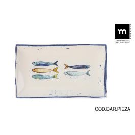 La Mediterranea Fuente Rectangular Peixe Elite Brillo 25 x 15 cm (18 Unidades) Precio: 52.5000003. SKU: B1G84A2XTR