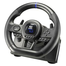 Subsonic SUB3701221702700 Volante de Carreras SUPERDRIVE SV650 con Pedales, Levas, Vibraciones, Multiplataforma