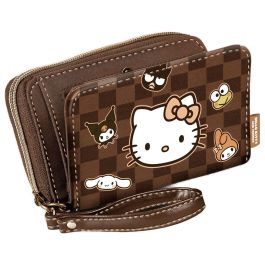Hello Kitty Billetero Squares Marrón, Múltiples Compartimentos para Tarjetas y Billetes con Cremallera Interior Precio: 22.68999986. SKU: B1DLJ46VJW