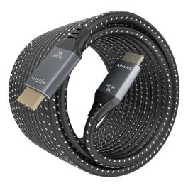 AISENS - CABLE HDMI V2.1 ULTRA ALTA VELOCIDAD / HEC 8K@60HZ 48GBPS, A/M-A/M, GRIS/NEGRO, 7.0M