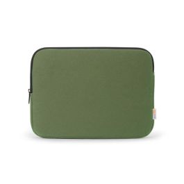 Dicota BASE XX Funda Portátil 13-13.3" Verde Oliva, Protección Robusta Ultraligera con Espuma PU y Doble Cremallera