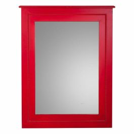 Espejo de pared Alexandra House Living Rojo 3 x 90 x 70 cm Rectangular