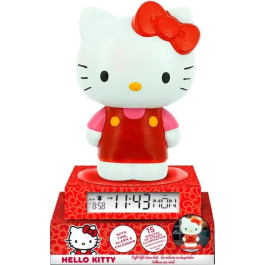 KIDS LICENSING Lámpara 3D Despertador Hello Kitty and Friends 15x15x25cm