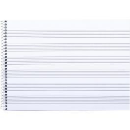 Liderpapel Bloc de Música para Guitarra Hexagrama Cuarto 3 mm 20 Hojas 100 g/m2
