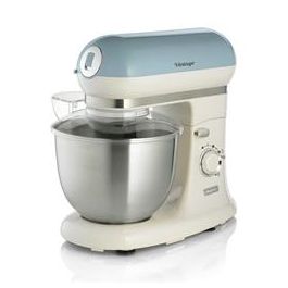 Ariete 1588/05 Robot de Cocina Vintage Azul, 10 Velocidades, Función Pulse, Bol de Acero Inoxidable