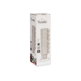 Vessia Set de 6 Tazas de Porcelana Apilables Blanco 360 ml (6 Unidades) Vessia Set de 6 Tazas de Porcelana Apilables Blanco 360 ml (6 Unidades)