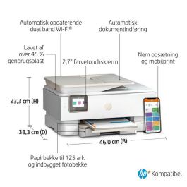 HP 242Q0B Impresora Multifunción Inyección Tinta Envy Inspire 7920e Wi-Fi Doble Banda Dúplex Automático ADF Blanca Portobello