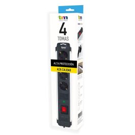 Regleta Enchufes 4 Tomas con interruptor TM Electron TMUAD404