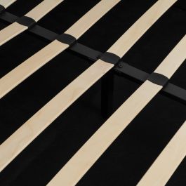 Cama Canapé Gris Tejido Dormitorio 164 X 214 X 110 cm