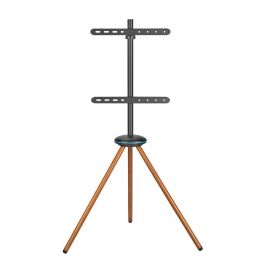 Vivolink Soporte TV Plegable de Madera/Acero, VESA 200x200 a 400x400, Carga Máx. 30 kg, Portátil con Bolsa para Exposiciones