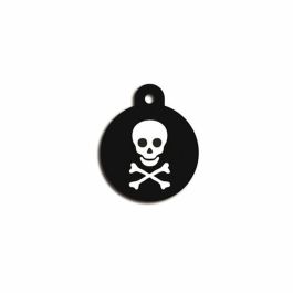 Placa identificativa para collar Imarc Circle Negro