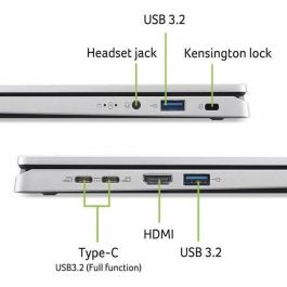 Acer NXJ4PEF002 Portátil Aspire AG14-71P-73BF Intel Core i7-13620H, 16GB RAM, 1TB SSD, 14'' IPS WUXGA, Windows 11, UHD Gráficos, AZERTY