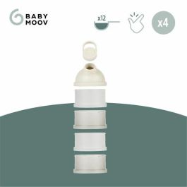 Babymoov Babydose Cajas medidoras de leche en polvo - Pico vertedor ergonómico - Hecho en Francia, Beige