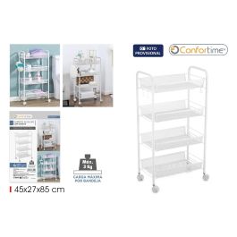 Inde Carrito Auxiliar de 4 Niveles con Ruedas, Organizador Multiusos para Cocina, Baño, Oficina (4 Unidades) Precio: 55.50000049. SKU: B15NJDGP79