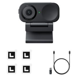 Insta360 Webcam 2C Standard Edition 4K Ultra HD 60 pps Zoom Digital 4x Micrófono Incorporado Negro Interfaz USB