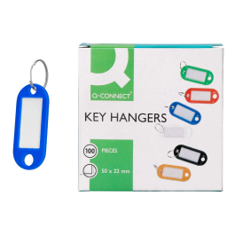 Q-connect Llavero portaetiquetas color azul expositor de 100 unidades Precio: 11.79000042. SKU: B1HAZ5LMZA