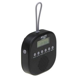 Adler Radio Portátil FM AD 1912 Resistente al Agua IPX4 con Reloj y Alarma, 9 x 9 x 2,5 cm Precio: 16.59000024. SKU: B1BCMTSSTA