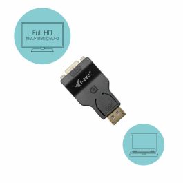 Adaptador DisplayPort a VGA i-Tec DP2VGAADA Negro