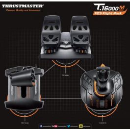 Thrustmaster T.16000M FCS Flight Pack Palanca de mando para Mac, PC - Analógico/Digital USB Negro (Ref. 2960782)