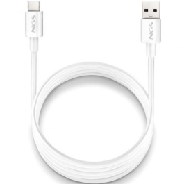 NGS ZYRO-ACWHITE Cable USB-A a USB-C 2.0, 1m, 15W, 480Mbps, Carga Rápida y Datos para Smartphones/Tabletas Blanco NGS ZYRO-ACWHITE Cable USB-A a USB-C 2.0, 1m, 15W, 480Mbps, Carga Rápida y Datos para Smartphones/Tabletas Blanco Precio: 5.68999959. SKU: B1FQHXWSQ2