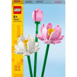 LEGO 40647 Set de Construcción Flores de Loto para Jarrón, con 2 Flores Abiertas y 1 Cerrada, Rosa y Blanco, Edad +8 Años Precio: 15.94999978. SKU: B13HT28RNN