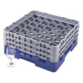 CAMBRO - 36S638-186 - Cesta de lavado 36 comp. 3 alturas - 7,2 cm Ø máx. - alt. máx. 17,6 cm - 50 x 50 x 22,5 cm - Azul marino Precio: 76.4999994. SKU: B1FGTR4R8H
