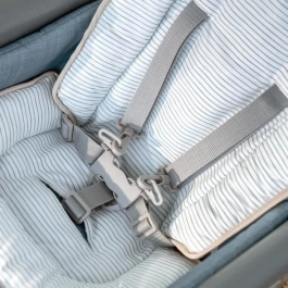 Ingenuity Trona 7 en 1 ING0074451168695 desde el nacimiento hasta los 5 años, Hamaca, Asiento Elevador, Asiento - Chambray