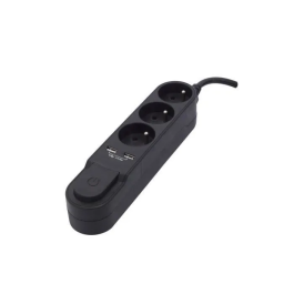 Chacon Bloque de Enchufes Múltiples con Interruptor, 3 Tomas 16A, 2 USB 2A, Cable 1.5m Precio: 27.50000033. SKU: B1CLF7XQSM