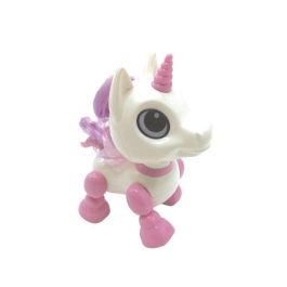 Lexibook Power Unicorn Mini Robot Unicornio Interactivo con Luces LED, Sonido, Repite la Voz, Reacciona a Aplausos y 3 Modos de Juego