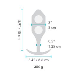Plug Anal B-Vibe 12035 Negro Plug Anal B-Vibe 12035 Negro
