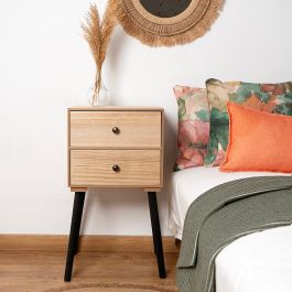 Vinthera Mesilla Moa MDF Natural Patas Pino 35x26x65 cm