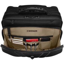 Wenger Legacy Black Series - Maleta con Ruedas para Portátil 15.6 pulgadas con Bolsillo para Tablet, Negra