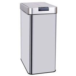 KITCHEN MOVE Papelera automática SILVERLAKE - 70L - Acero inoxidable con fleje KITCHEN MOVE Papelera automática SILVERLAKE - 70L - Acero inoxidable con fleje