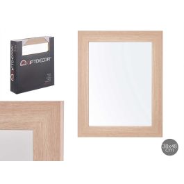 Espejo 38x48 cm marco marrón natural - Giftdecor (6 Unidades) Precio: 41.50000041. SKU: S3605903