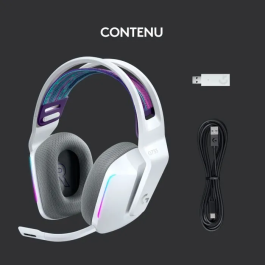 Logitech G Auriculares Gaming Inalámbricos G733 LIGHTSPEED Blanco