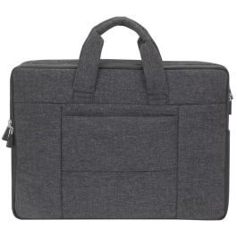 Rivacase 8831 Lantau - Maletín Toploader 15.6" para Portátil MacBook Pro 16, Poliuretano/Poliéster Reciclado, Gris