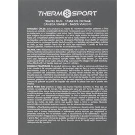 Thermosport Travel Mug Acero Colores 360Ml - 8 cm (ancho) x 11.8 cm (alto) x 8.7 cm (largo) (12 Unidades)