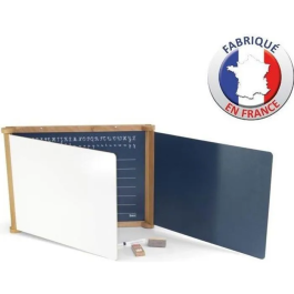 Jeujura Tríptico de Madera Roble Teñido 59 x 46 cms Pizarra y Pizarra Blanca Precio: 46.49999992. SKU: S7145230