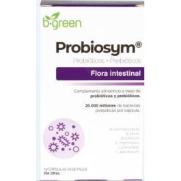 Probiosym 10Cap. Suplemento Probióticos y Prebióticos para el Mantenimiento de la Flora Intestinal con Fructooligosacáridos Probiosym 10Cap. Suplemento Probióticos y Prebióticos para el Mantenimiento de la Flora Intestinal con Fructooligosacáridos Precio: 9.5000004. SKU: B12YYPRBYC