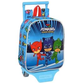 Mochila Escolar con Ruedas PJ Masks Azul 22 x 27 x 10 cm Mochila Escolar con Ruedas PJ Masks Azul 22 x 27 x 10 cm