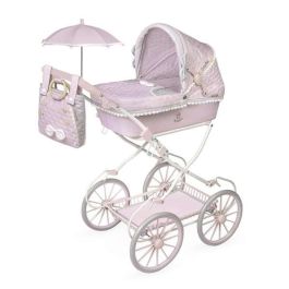 Coche de muñeca plegable con sombrilla y bolso - para muñecas de hasta 48 cm. Coche de muñeca plegable con sombrilla y bolso - para muñecas de hasta 48 cm.