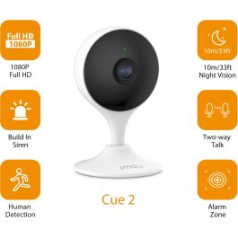 Imou IPCam Cue2 Cámara IP Interior WLAN 2MP 1080P Visión Nocturna IR 10m Audio 2 Vías