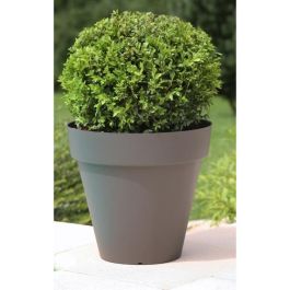 Riviera Maceta Soleilla Redonda para Plantas Grandes, Jardín y Terraza - 85 L de Capacidad, Ø 60 cm x Altura 53,6 cm, Acabado Gris Brillante Riviera Maceta Soleilla Redonda para Plantas Grandes, Jardín y Terraza - 85 L de Capacidad, Ø 60 cm x Altura 53,6 cm, Acabado Gris Brillante