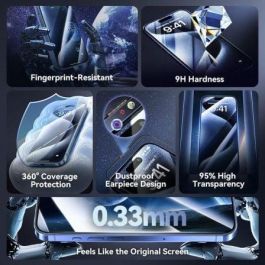Protector de Pantalla de Cristal Templado Vention KUKTCA-30 para iPhone 15 Pro + Herramienta de Instalación Antipolvo Protector de Pantalla de Cristal Templado Vention KUKTCA-30 para iPhone 15 Pro + Herramienta de Instalación Antipolvo