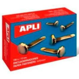 Apli Encuadernadores Metálicos Sin Arandela Dorados 12 mm - 100Ud- Precio: 1.5900005. SKU: B12SV37WJJ